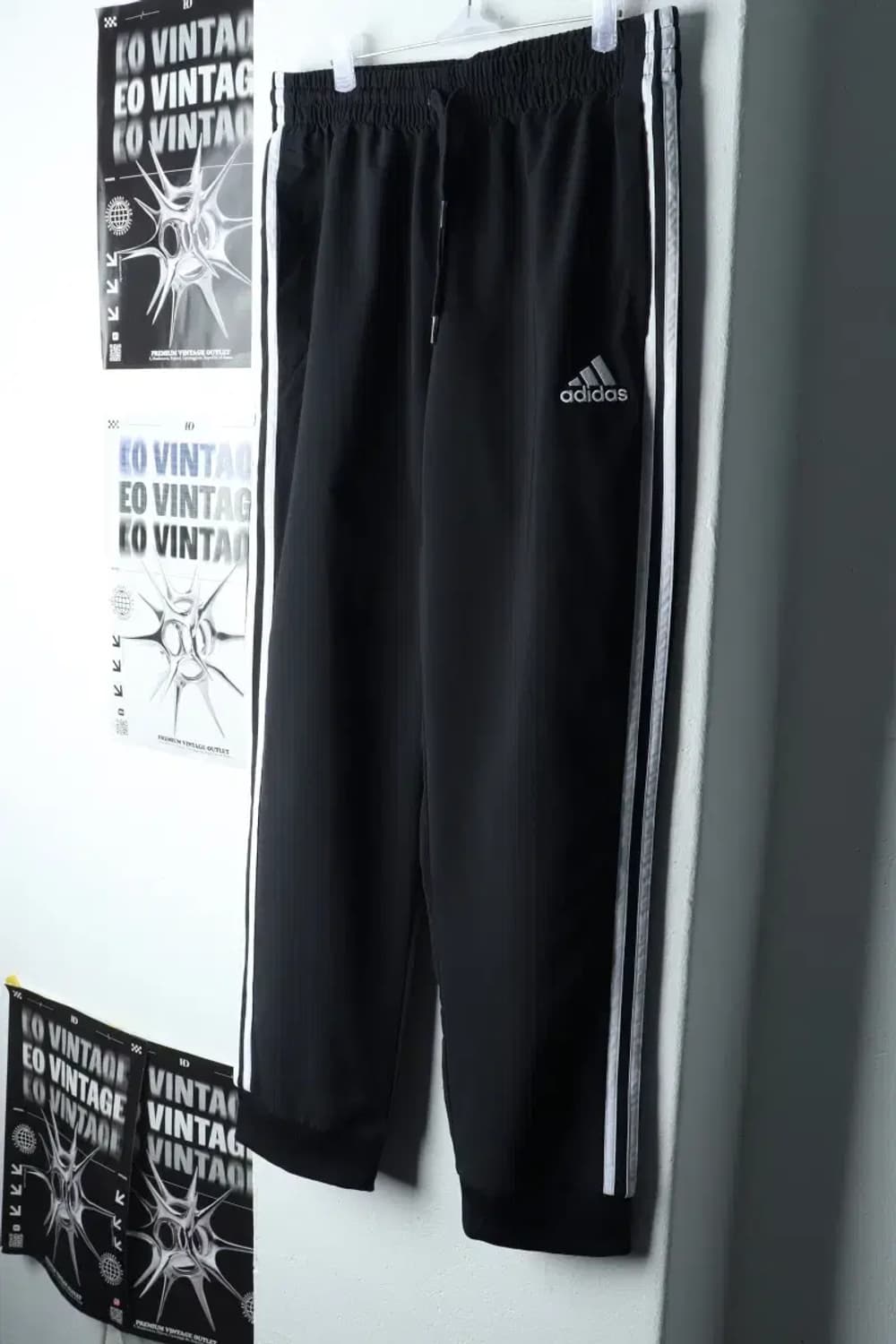 (XL) 아디다스 트레이닝복 바지 블랙 삼선 조거-2080 상품이미지1