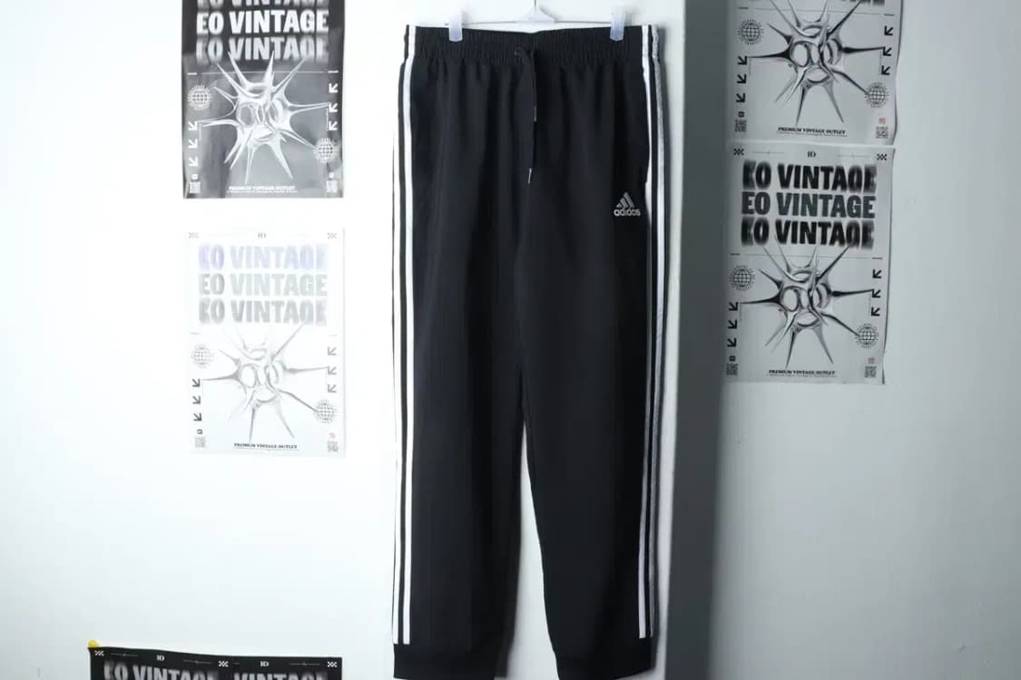 (XL) 아디다스 트레이닝복 바지 블랙 삼선 조거-2080 상품이미지2
