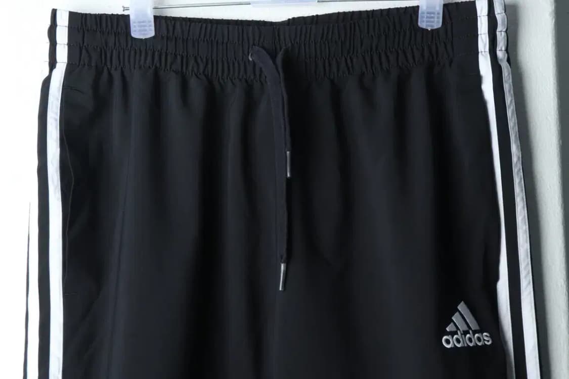 (XL) 아디다스 트레이닝복 바지 블랙 삼선 조거-2080 상품이미지3