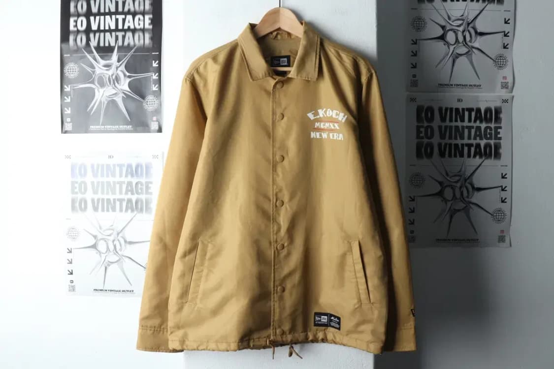 (L-XL) 뉴에라 바람막이 야구점퍼자켓 블루종 코치 브라운-14AF1 상품이미지2