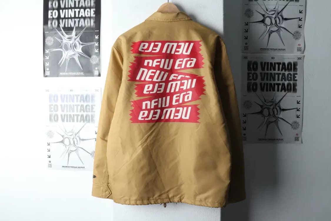 (L-XL) 뉴에라 바람막이 야구점퍼자켓 블루종 코치 브라운-14AF1 상품이미지6