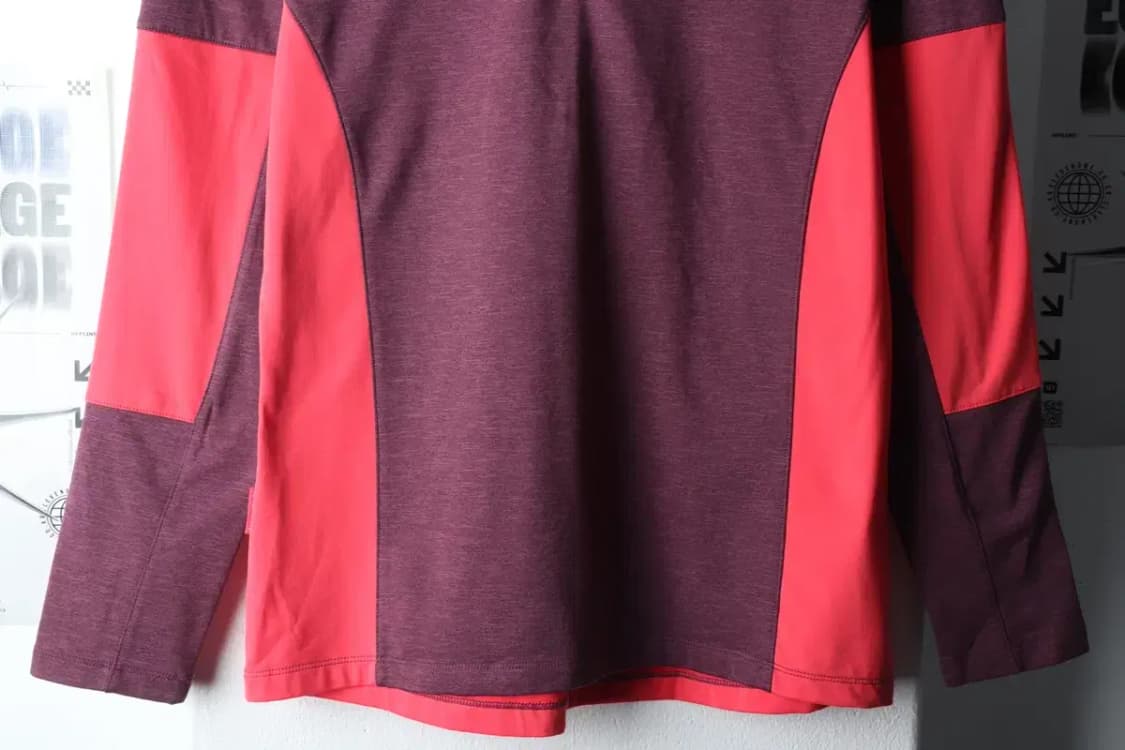 W(XL) 노스페이스 카라 긴팔티셔츠 기능성 반집업 기모-14AF8 상품이미지4