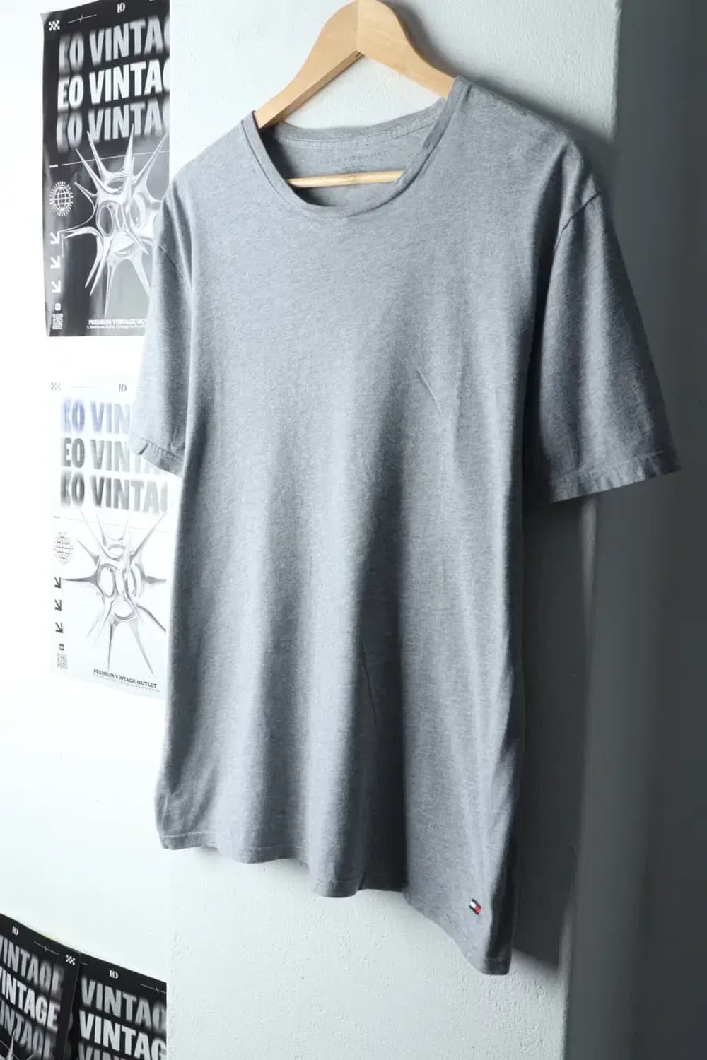 (L-XL) 타미힐피거 반팔 티셔츠 그레이 기본-14B00 상품이미지1