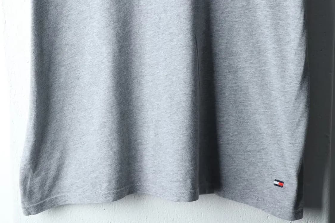 (L-XL) 타미힐피거 반팔 티셔츠 그레이 기본-14B00 상품이미지4