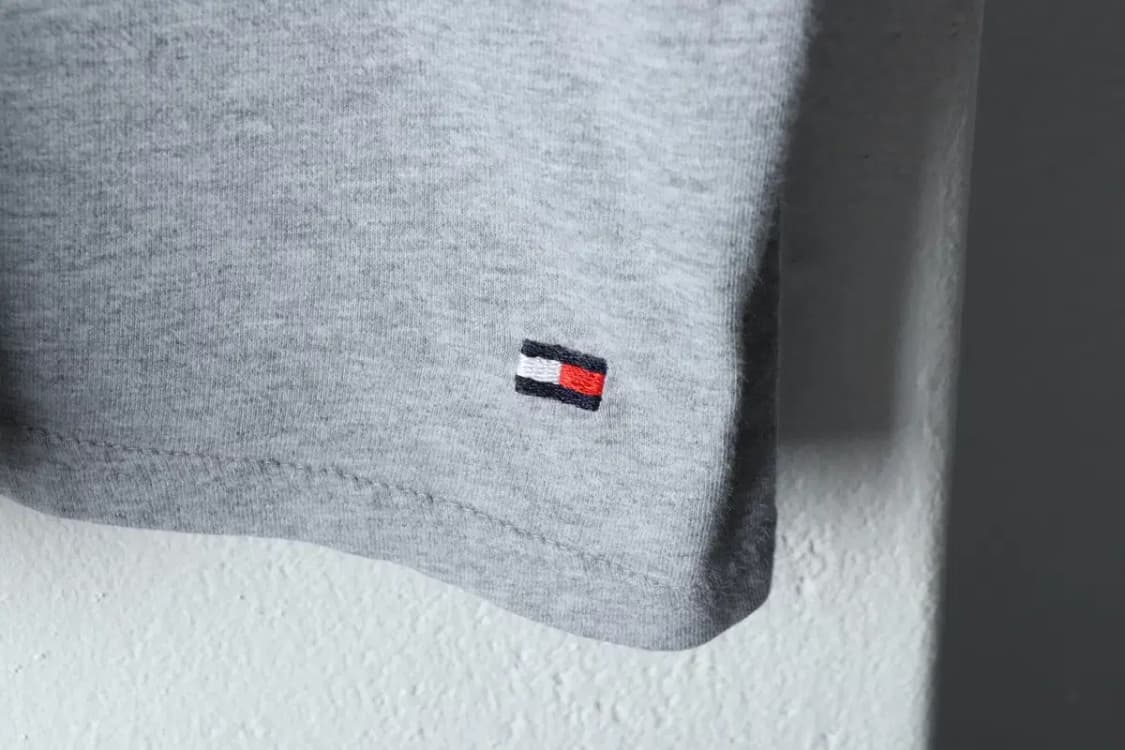 (L-XL) 타미힐피거 반팔 티셔츠 그레이 기본-14B00 상품이미지5