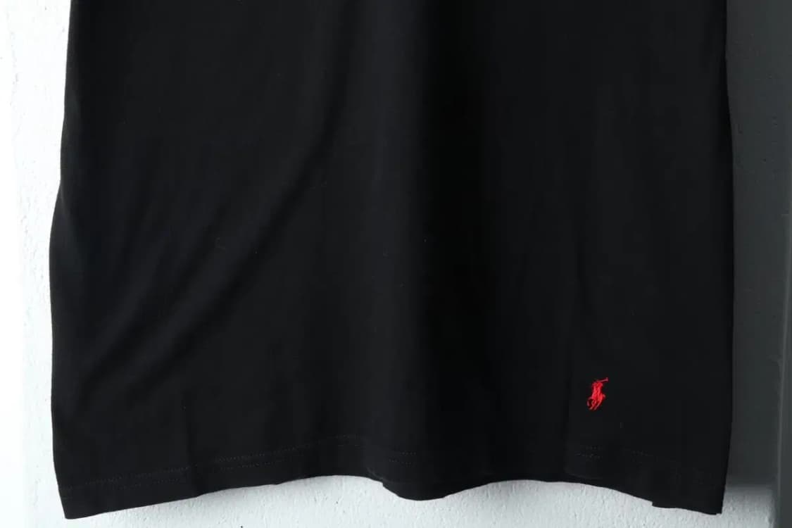(M) 폴로 랄프로렌 반팔 티셔츠 블랙 레드포니-14B0B 상품이미지4