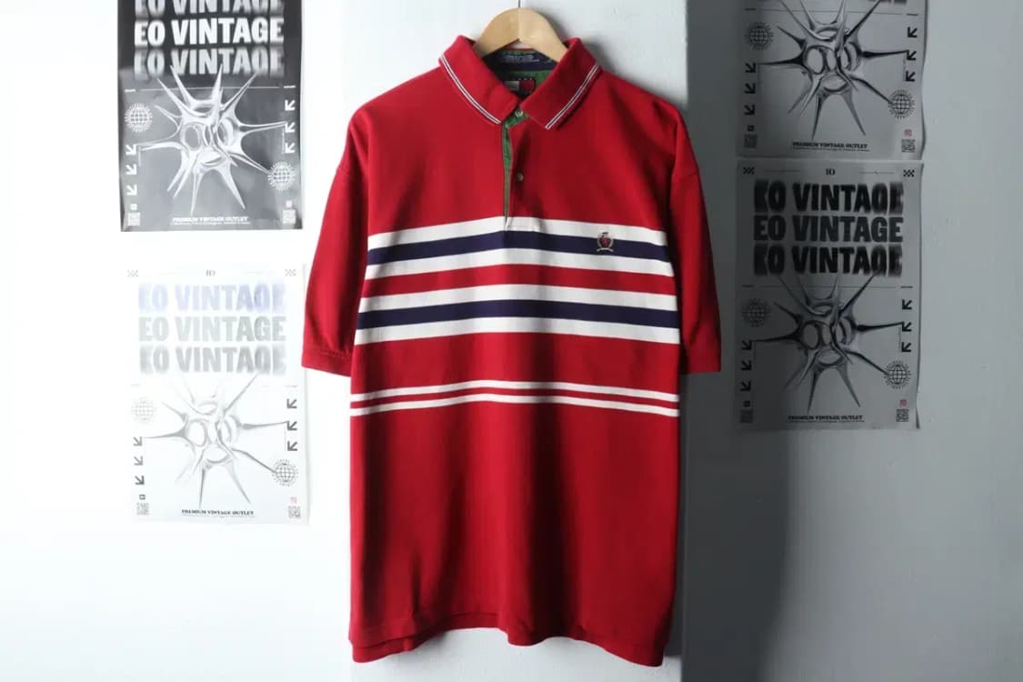 (XL-2XL) 타미힐피거 반팔 카라 티셔츠 빅사이즈 레드-14B10 상품이미지2