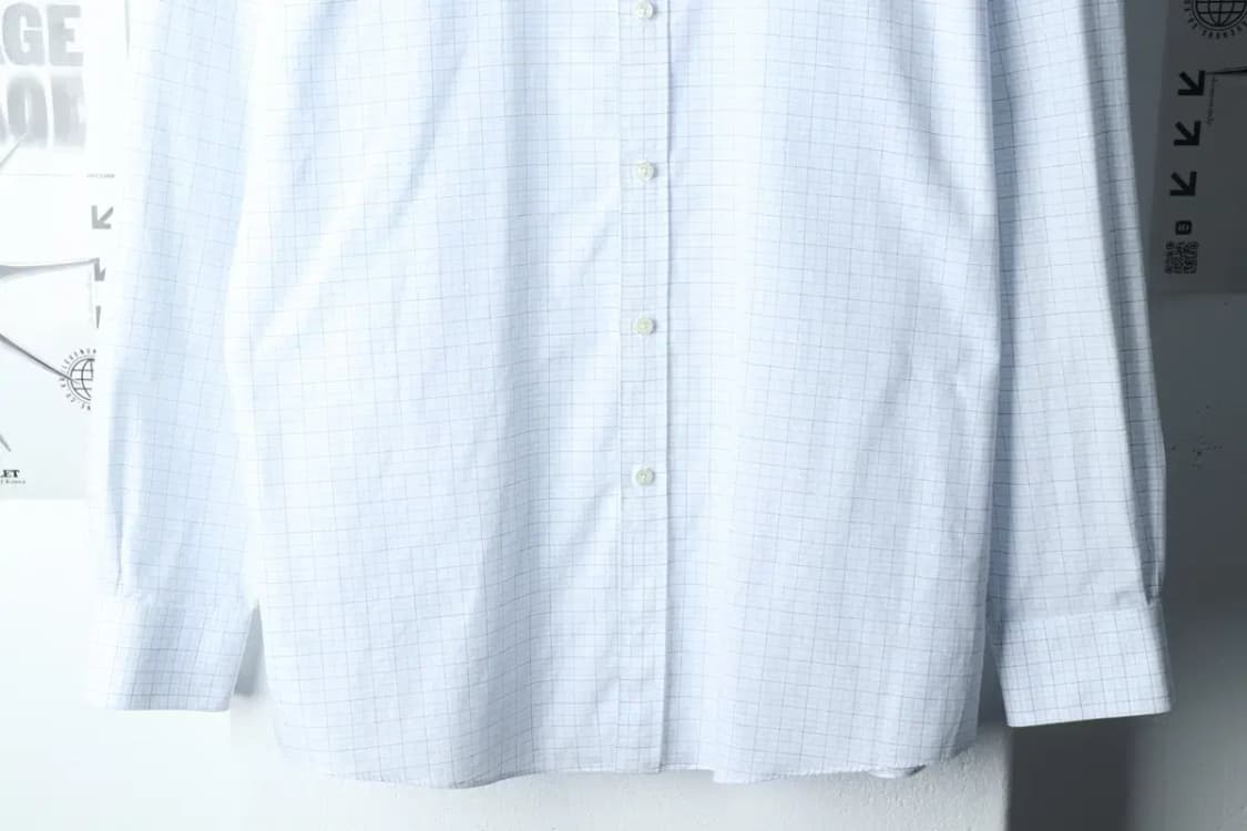 (2XL) 브룩스브라더스 셔츠 남방 체크 연블루-14BD8 상품이미지4