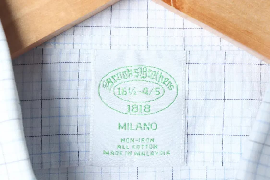 (2XL) 브룩스브라더스 셔츠 남방 체크 연블루-14BD8 상품이미지5