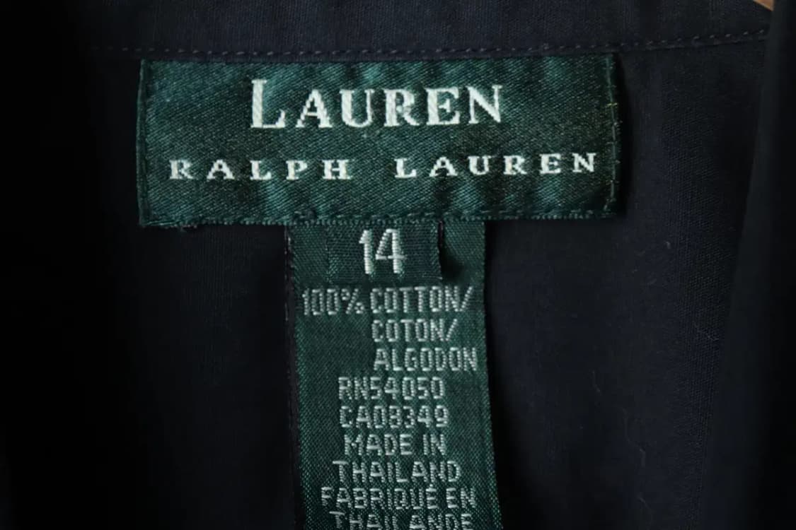 W(L-2XL) 폴로 랄프로렌 셔츠 남방 수선 무지 블랙-14BDF 상품이미지7