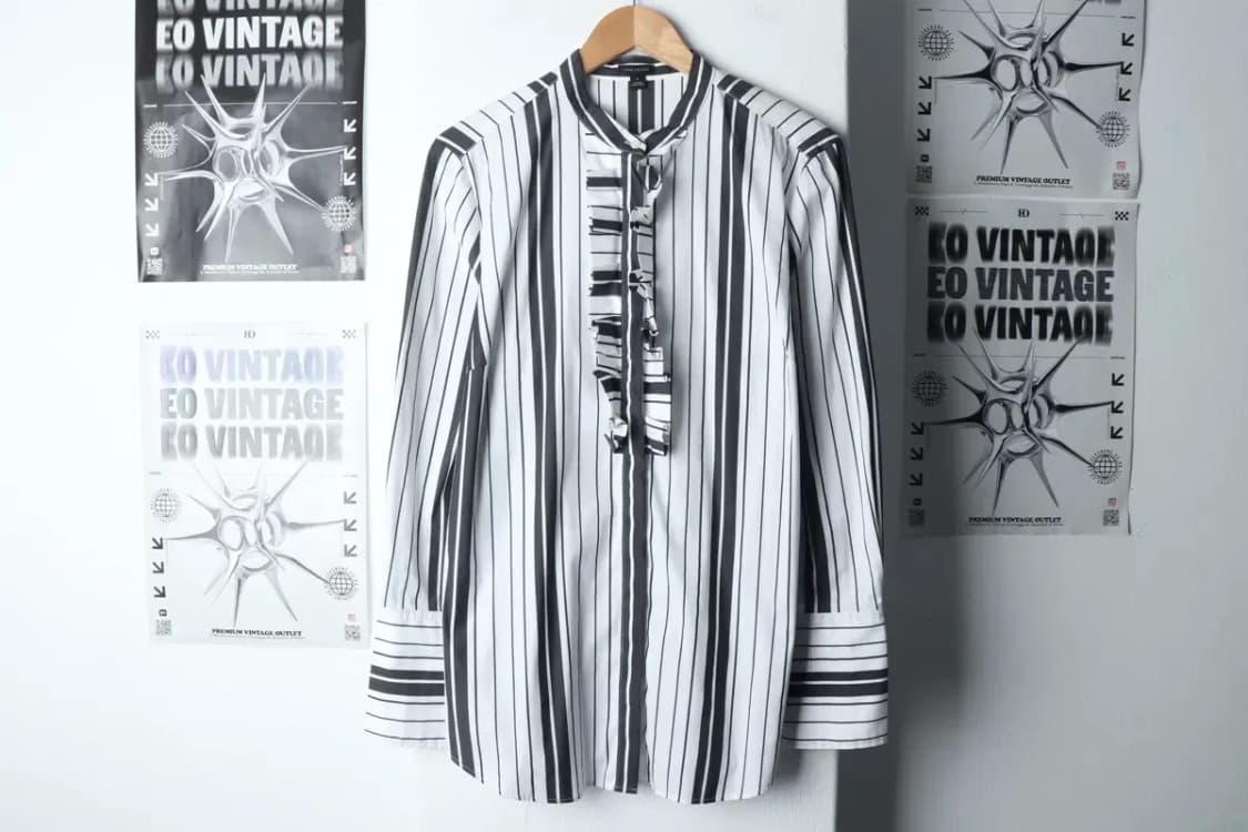 W(XL) 브랜드빈티지 셔츠 남방 앤테일러 스트라이프-14BE3 상품이미지2