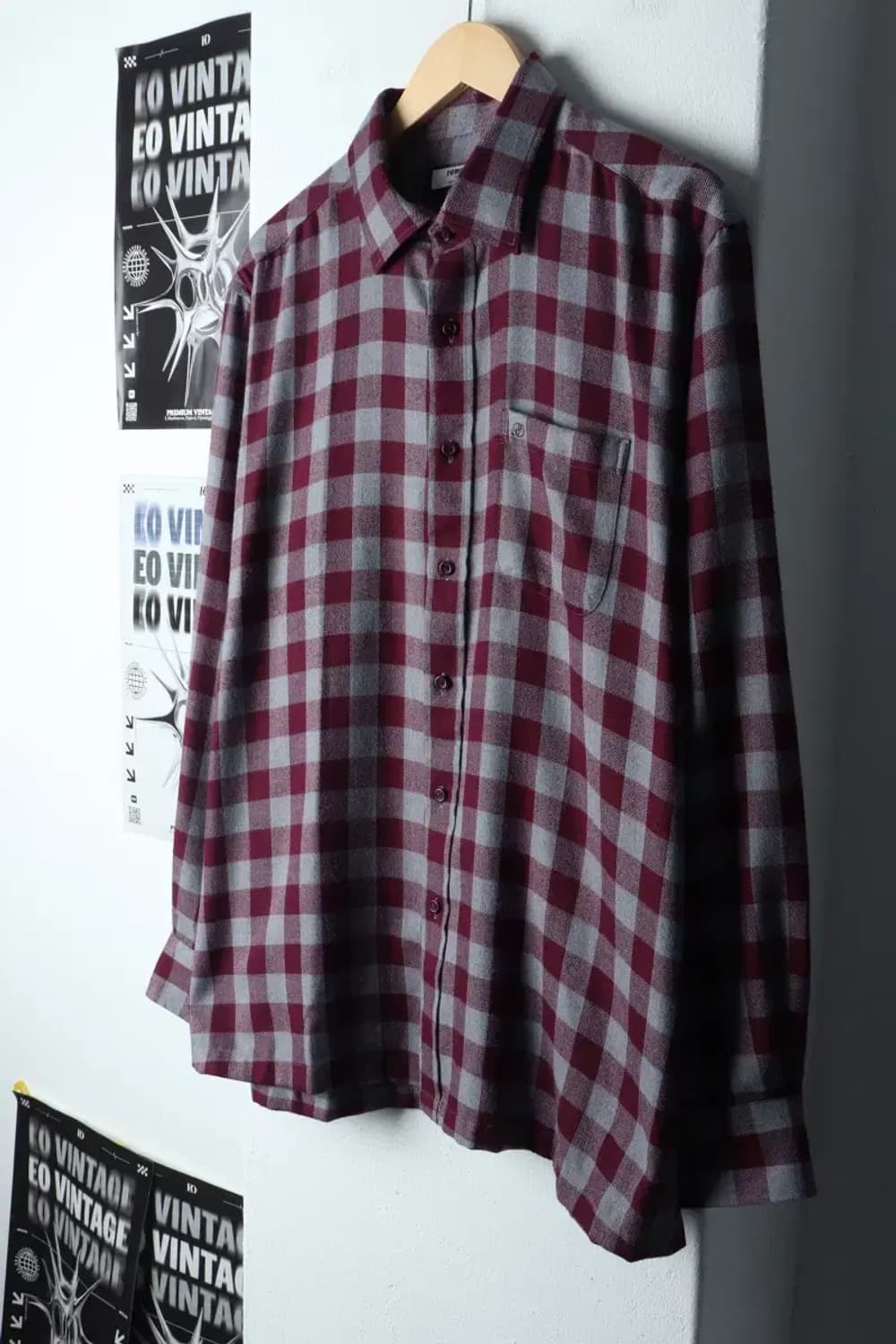 (2XL) 레노마 셔츠 남방 빅사이즈 체크 플란넬-14BF2 상품이미지1