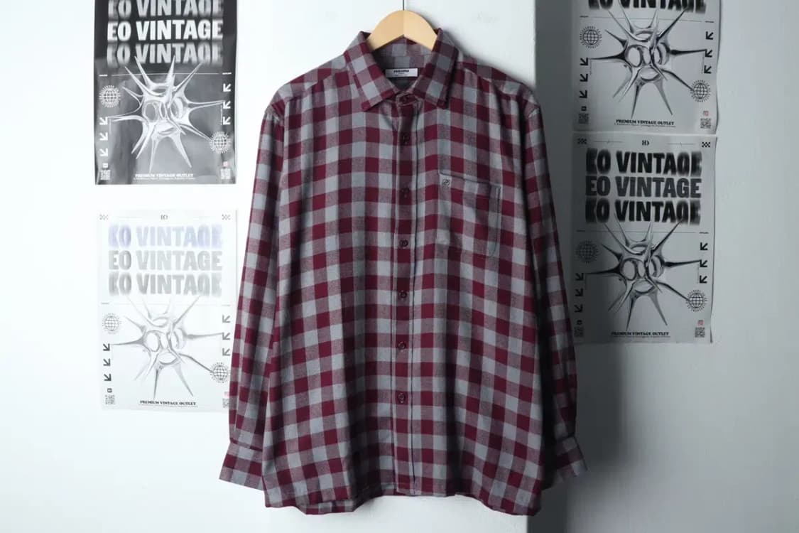 (2XL) 레노마 셔츠 남방 빅사이즈 체크 플란넬-14BF2 상품이미지2