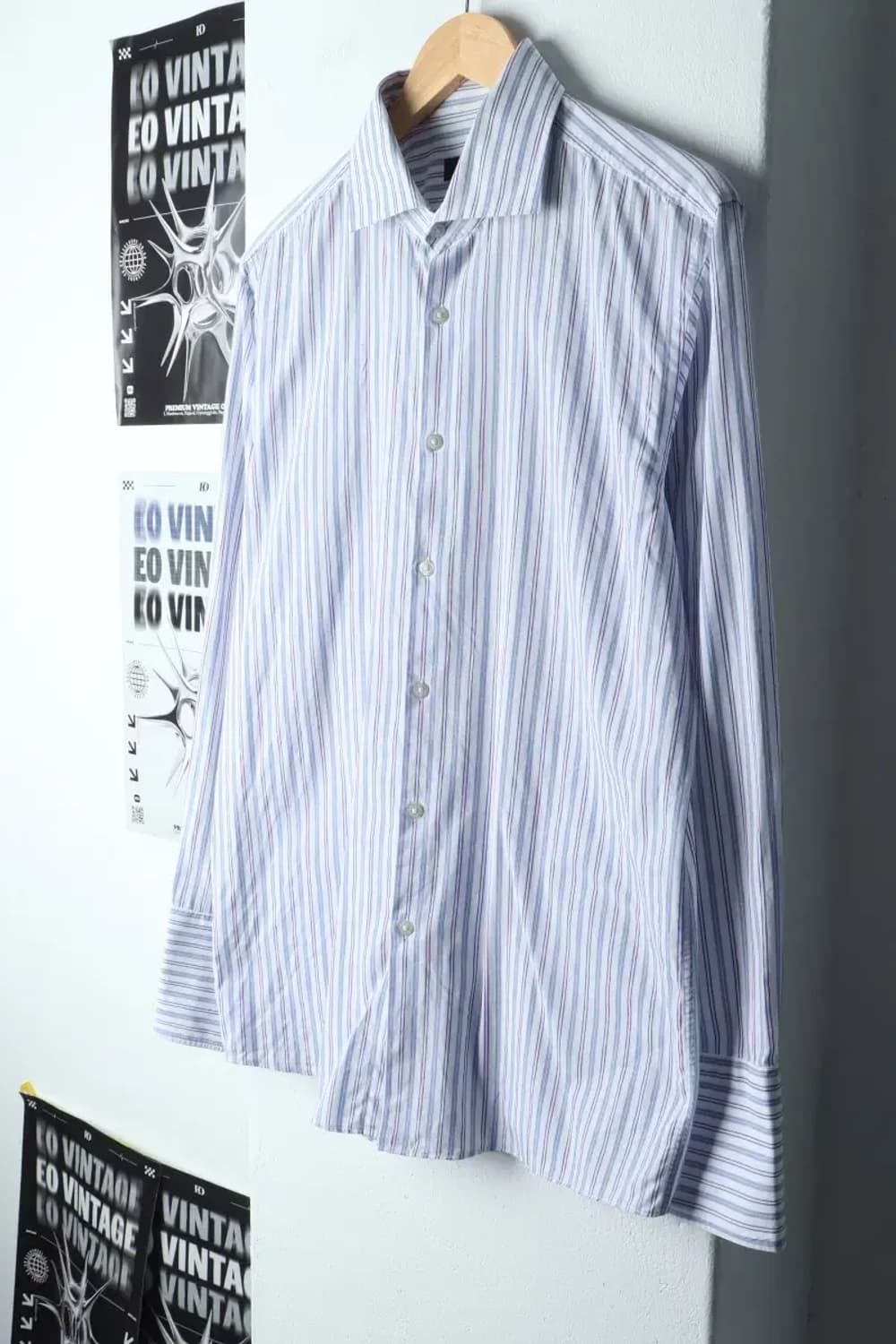 (L-XL) 휴고보스 셔츠 남방 스트라이프 연블루-14BF7 상품이미지1