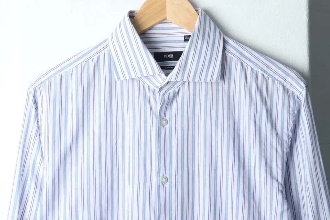 (L-XL) 휴고보스 셔츠 남방 스트라이프 연블루-14BF7 상품이미지3
