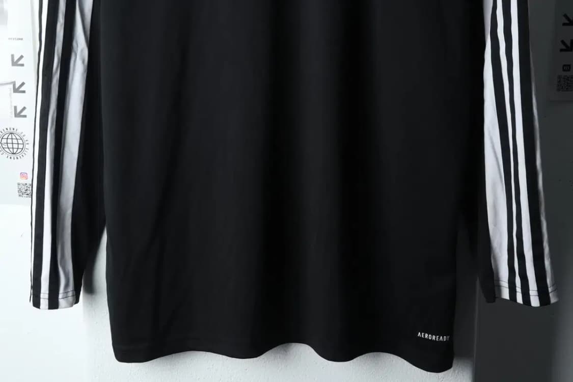 (3XL) 아디다스 긴팔티셔츠 빅사이즈 축구 검흰-14C82 상품이미지4