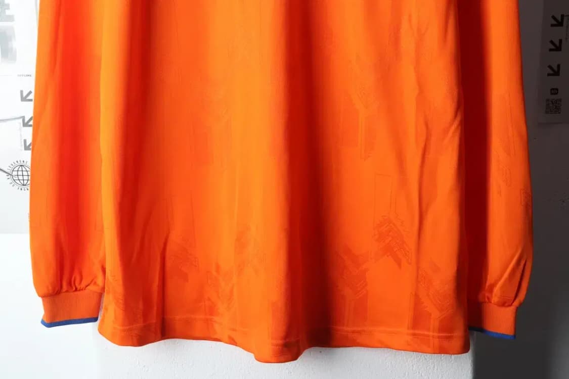 (2XL) 험멜 긴팔티셔츠 축구 빅사이즈 주황-14C87 상품이미지4