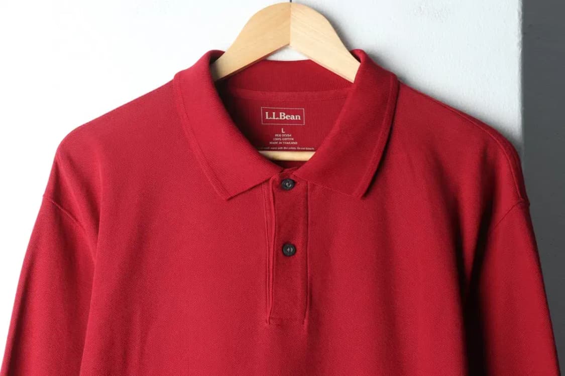 (L-2XL) 브랜드빈티지 카라 긴팔티셔츠 엘엘빈 빅사이즈-14CA2 상품이미지3