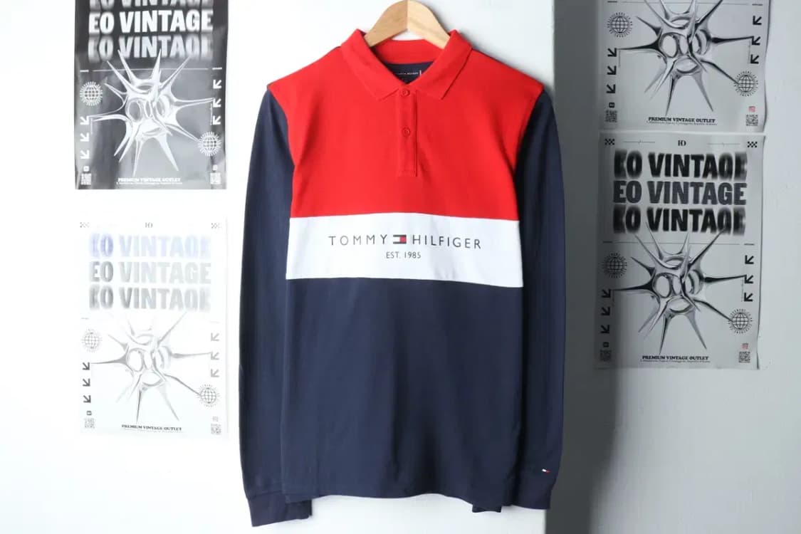 (L-XL) 타미힐피거 카라 긴팔티셔츠 컬러믹스 올드스쿨-14CA3 상품이미지2