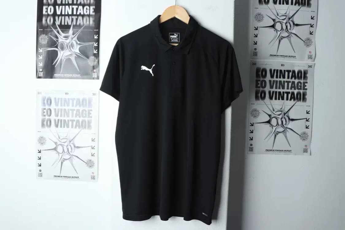 (L-XL) 퓨마 반팔 카라 티셔츠 기능성 나그랑 블랙-14D24 상품이미지2