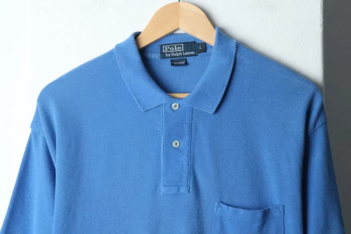 (L-2XL) 폴로 랄프로렌 반팔 카라 티셔츠 빅사이즈 블루-14D26 상품이미지3