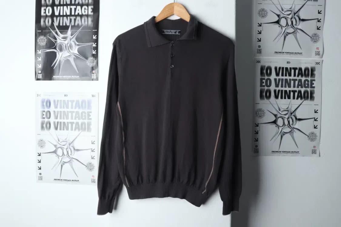 (L-XL) 바스키아 카라 긴팔티셔츠 그레이 니트-14D49 상품이미지2