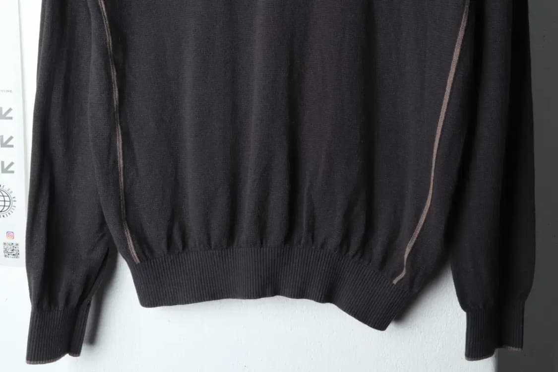(L-XL) 바스키아 카라 긴팔티셔츠 그레이 니트-14D49 상품이미지4