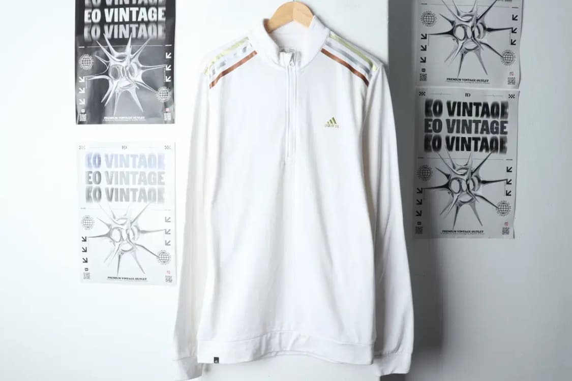 (L-XL) 아디다스 카라 긴팔티셔츠 기능성 반집업 삼선-14D4D 상품이미지2