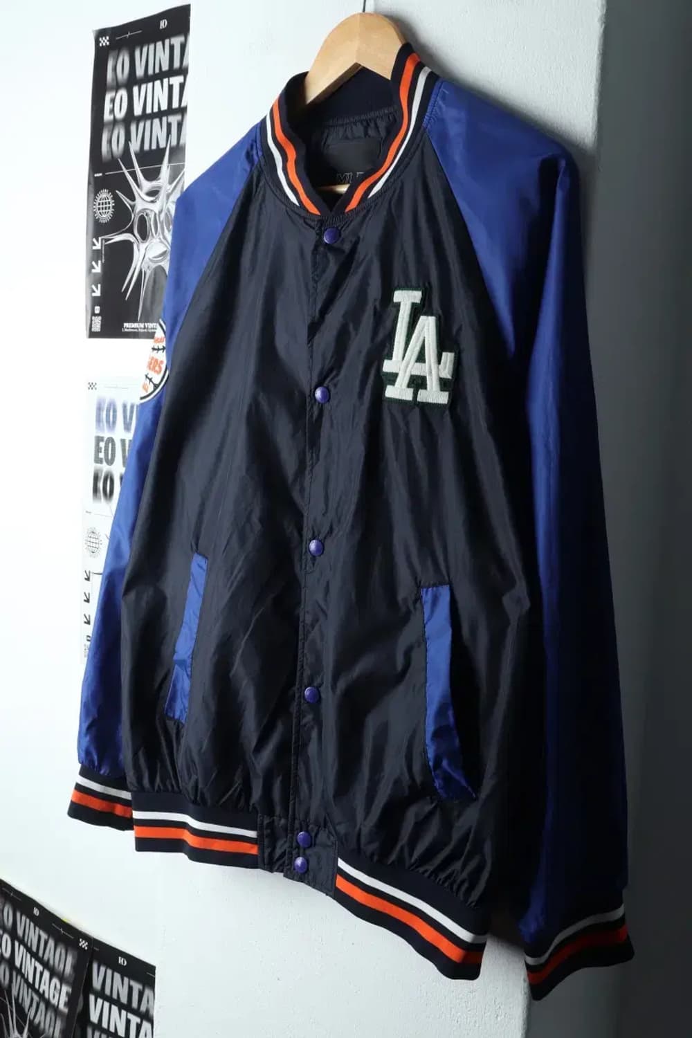 (M-L) MLB 엠엘비 바람막이 야구점퍼자켓 블루종 LA-14DCD 상품이미지1
