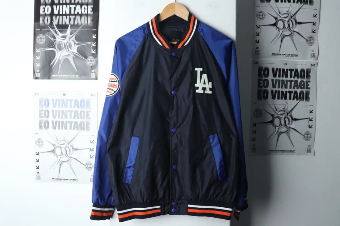 (M-L) MLB 엠엘비 바람막이 야구점퍼자켓 블루종 LA-14DCD 상품이미지2
