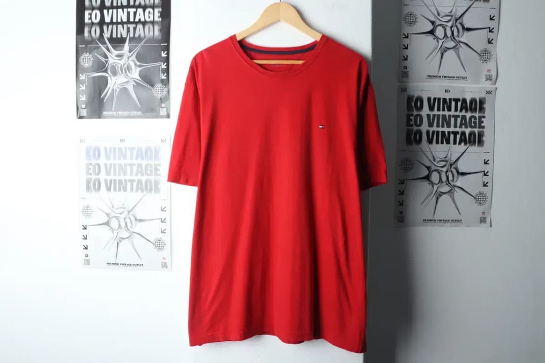 (2XL-3XL) 타미힐피거 반팔 티셔츠 빅사이즈 레드-14DDB 상품이미지2