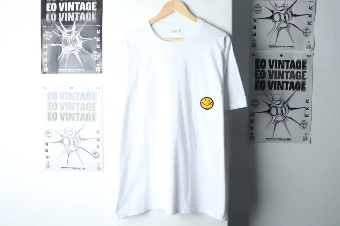 (L) 브랜드빈티지 반팔 티셔츠 화이트 오버핏 올드스쿨-14DE8 상품이미지2