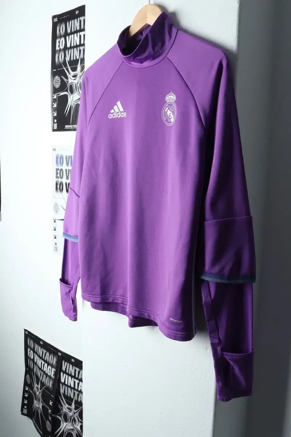 (L-XL) 아디다스 긴팔티셔츠 레알 마드리드 반폴라-14E4E 상품이미지1