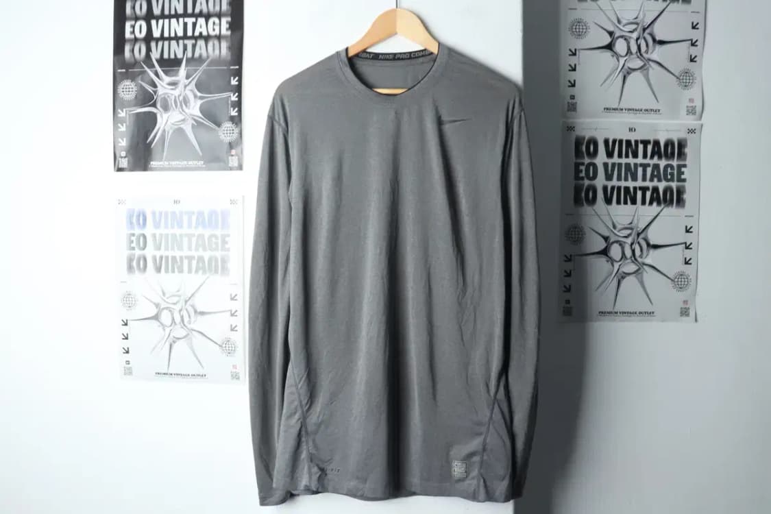 (L-XL) 나이키 긴팔티셔츠 사용감 기능성 그레이-14E5A 상품이미지2
