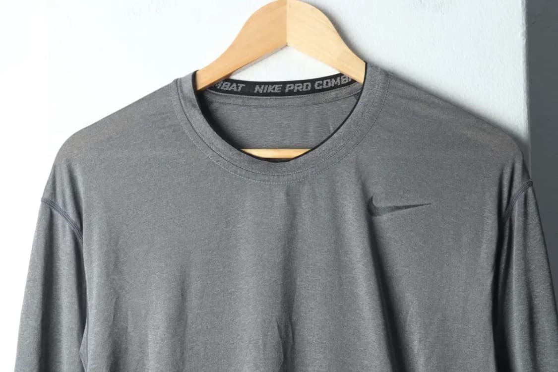 (L-XL) 나이키 긴팔티셔츠 사용감 기능성 그레이-14E5A 상품이미지3