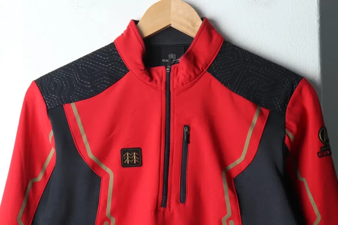 W(XL) 코오롱스포츠 카라 긴팔티셔츠 기능성 반집업 기모-14DFD 상품이미지3