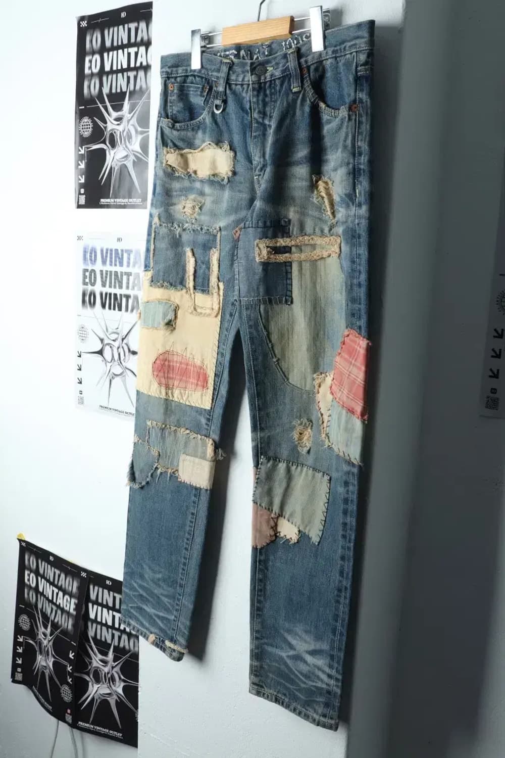 (L-XL) 커버낫 청바지 데님 패치워크 한정판-20B2 상품이미지1