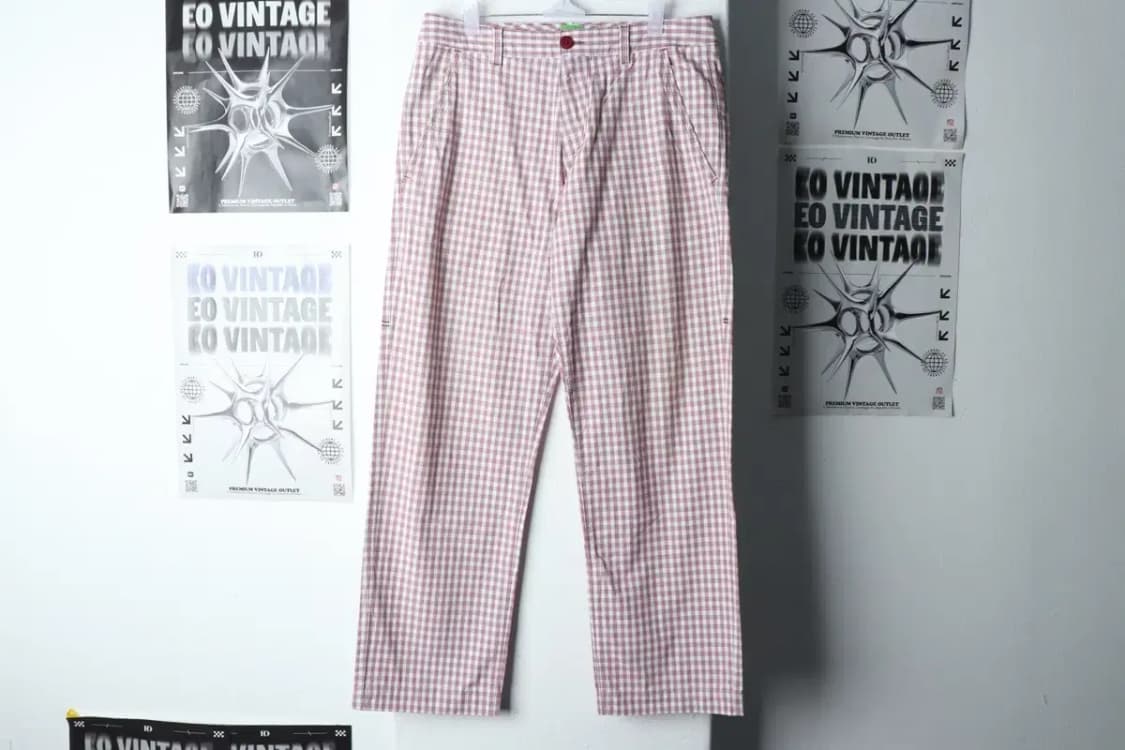 (L) 휴고보스 슬랙스 경량 바지 체크 버건디-20C3 상품이미지2