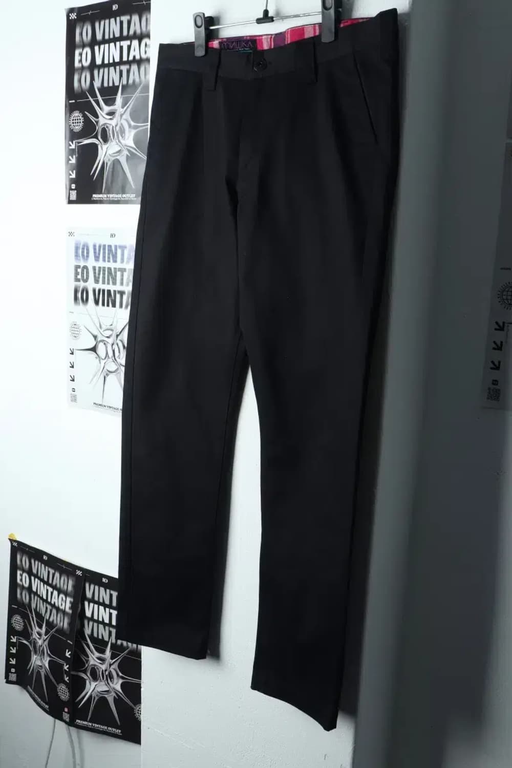(XL) 브랜드빈티지 슬랙스 경량 바지 블랙-20C5 상품이미지1