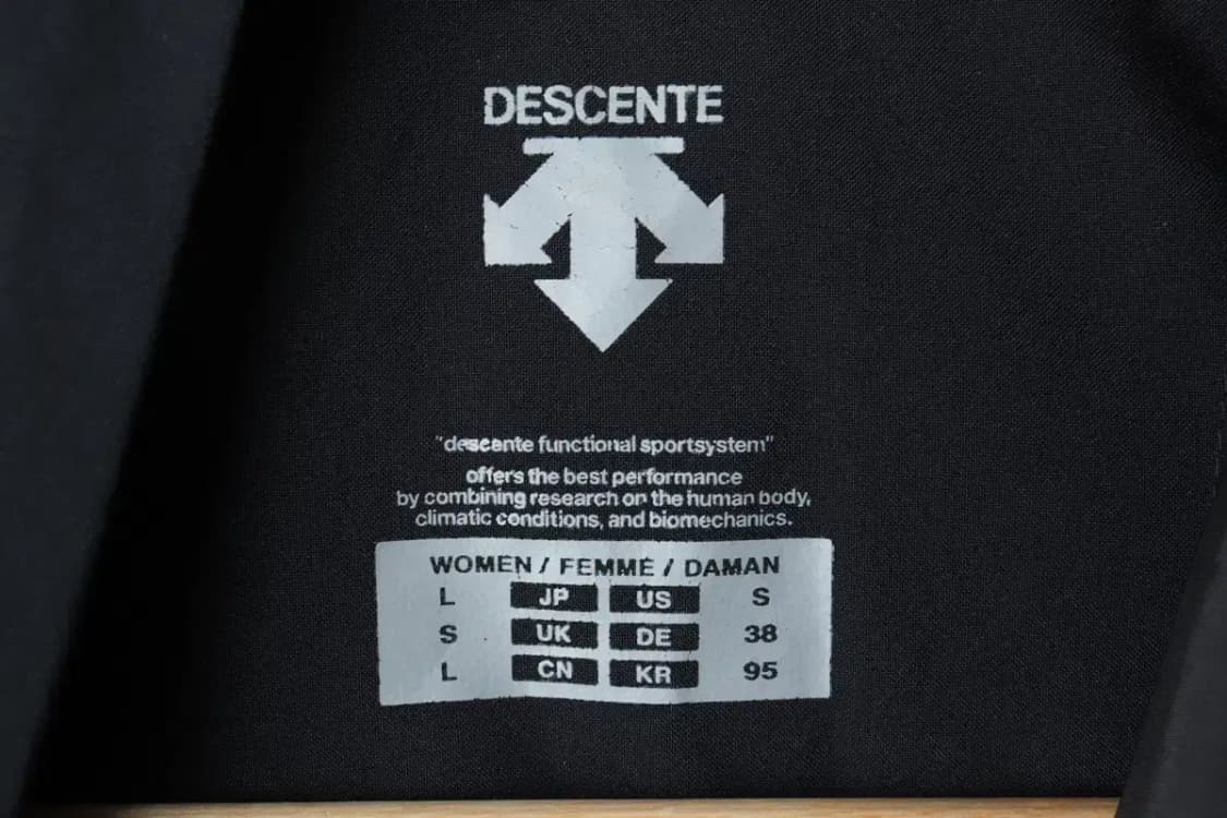 W(L-XL) 데상트 집업 바람막이 점퍼자켓 블랙 롱 올드스쿨-14ED8 상품이미지6