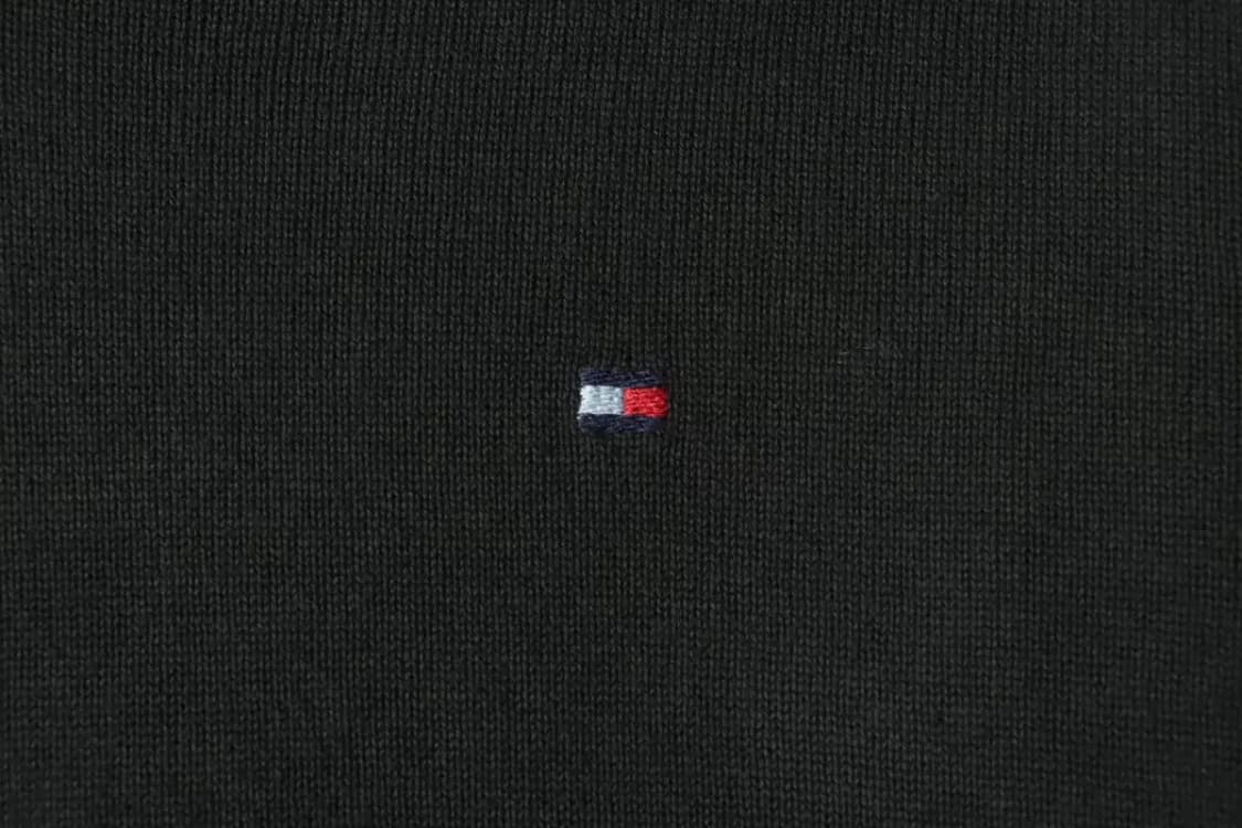 (M-L) 타미힐피거 긴팔티셔츠 브이넥 와플 그린-14F5C 상품이미지5