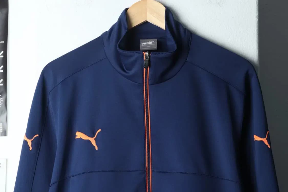 (2XL) 퓨마 집업져지 트랙탑 빅사이즈 네이비-1500E 상품이미지3