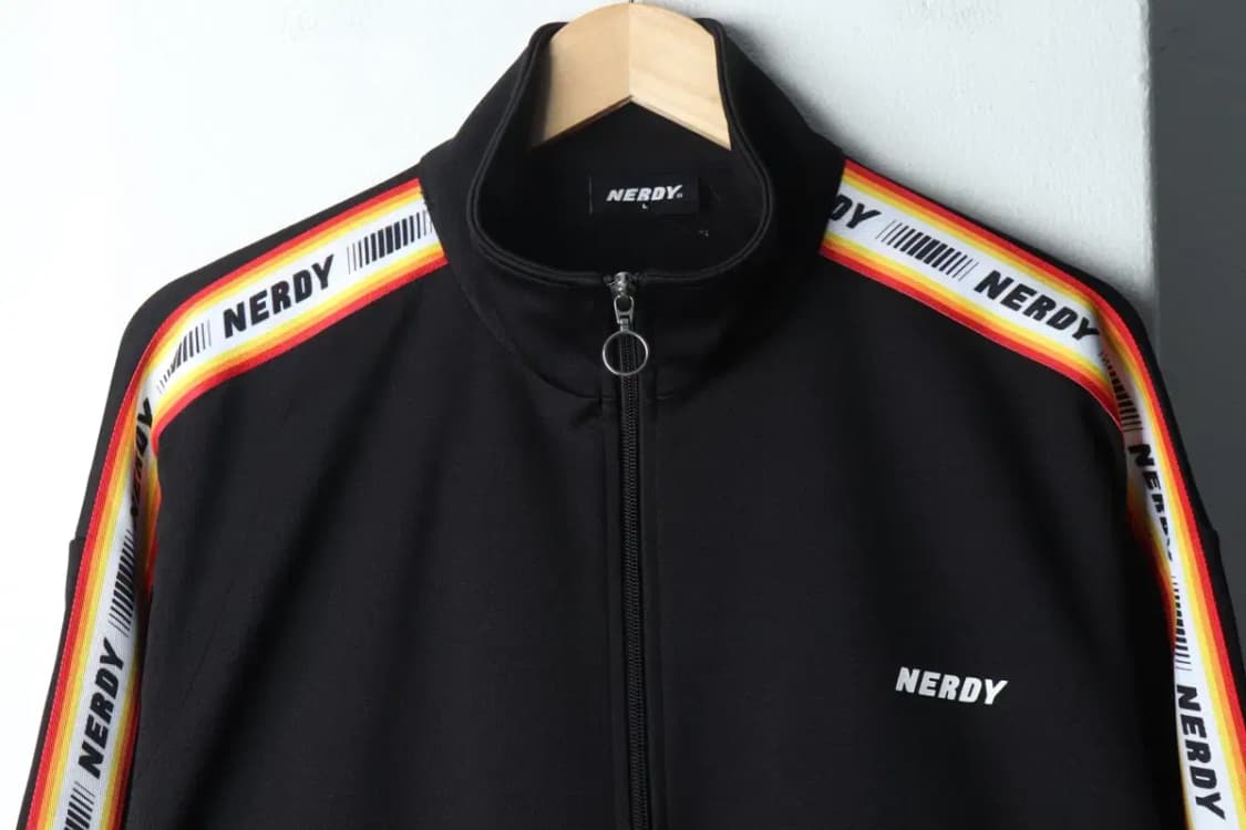 (L-XL) 널디 집업져지 트랙탑 오버핏 블랙 올드스쿨-15010 상품이미지3
