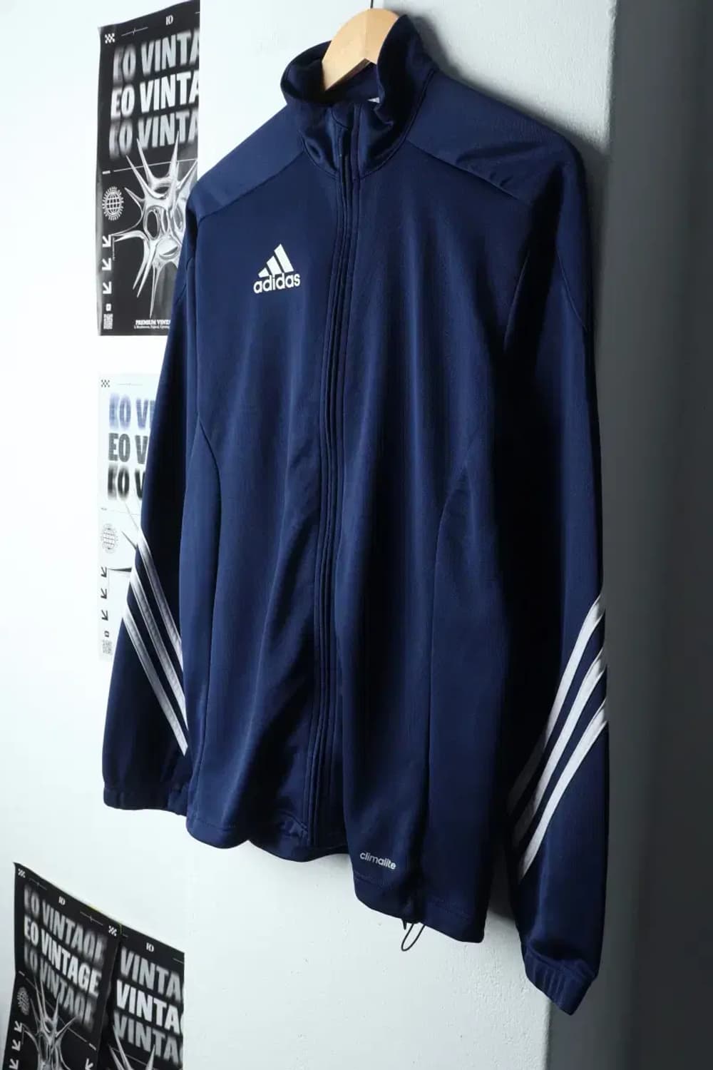 (L-XL) 아디다스 집업져지 트랙탑 네이비 올드스쿨-15013 상품이미지1