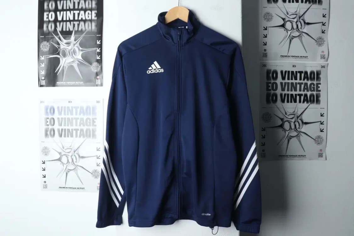 (L-XL) 아디다스 집업져지 트랙탑 네이비 올드스쿨-15013 상품이미지2