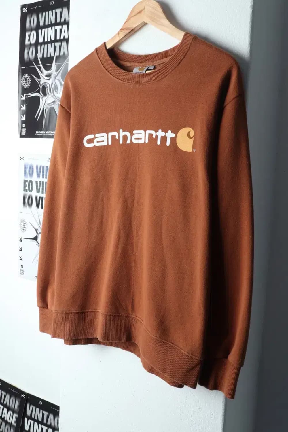 (L-XL) 칼하트 맨투맨 티셔츠 된장 빅로고-150D8 상품이미지1