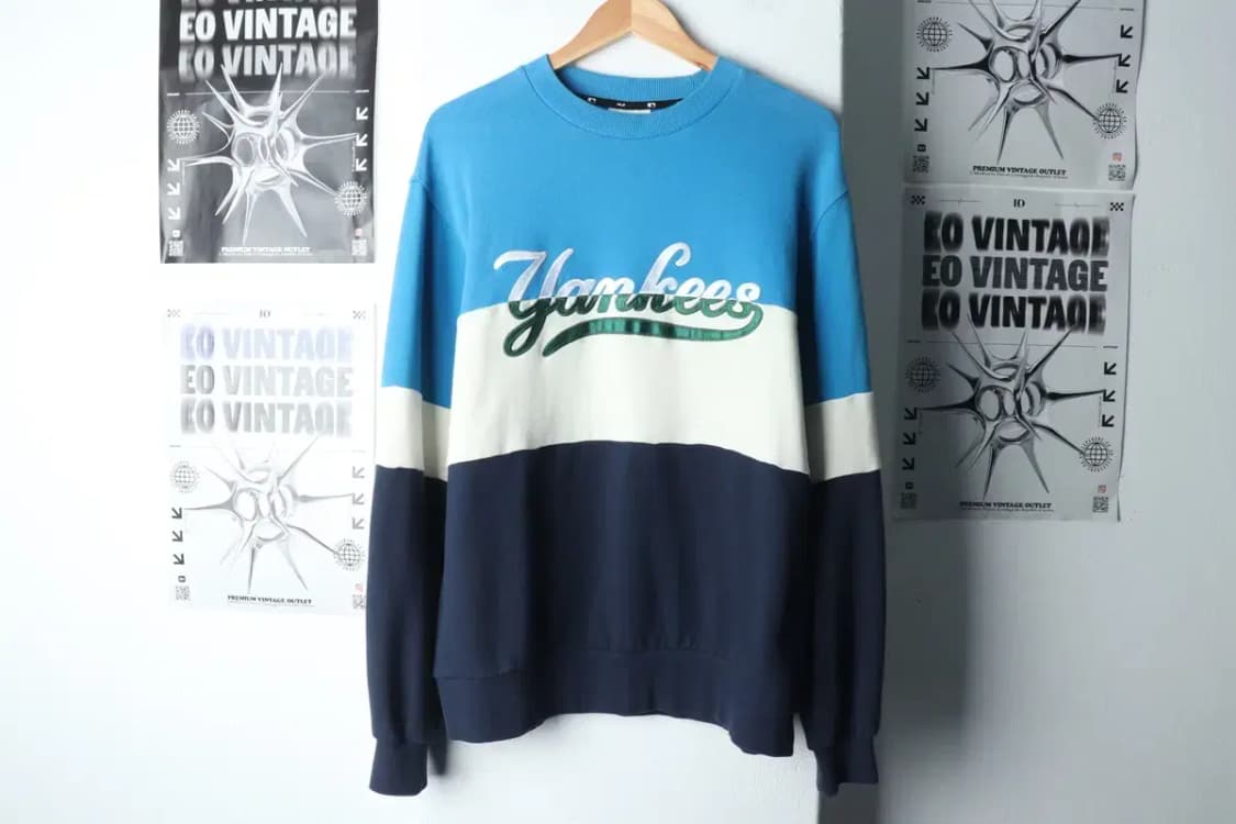 (L-XL) MLB 엠엘비 맨투맨 티셔츠 컬러믹스 양키즈-150DA 상품이미지2
