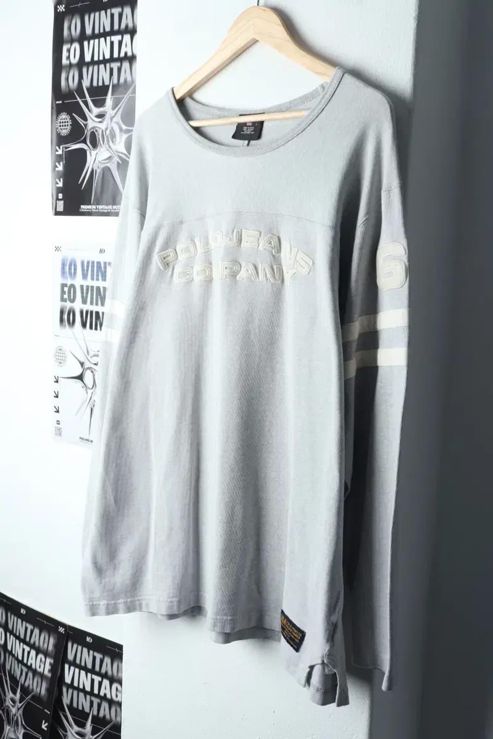 (L-XL) 폴로 랄프로렌 맨투맨 티셔츠 그레이 빅로고 한정판-150E5 상품이미지1