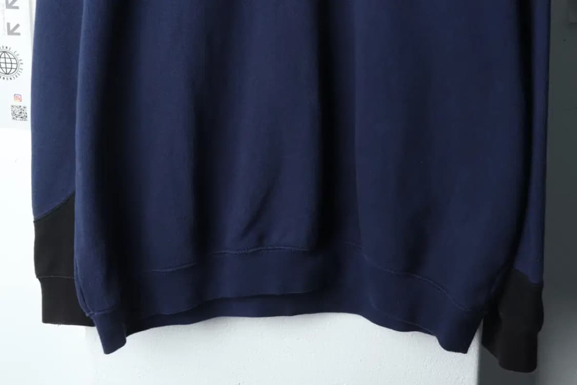 (L-2XL) 엘엠씨 맨투맨 티셔츠 빅사이즈 네이비 빅로고-150E8 상품이미지4