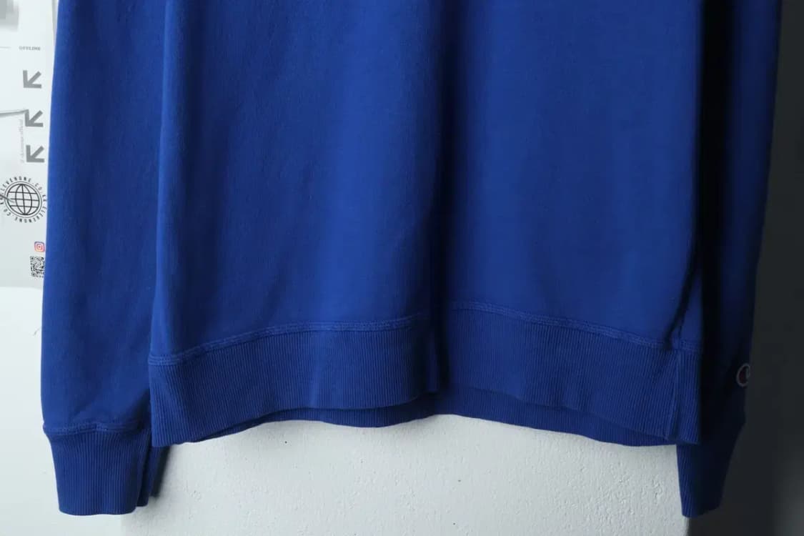 (XL-2XL) 챔피온 맨투맨 티셔츠 블루 로고 올드스쿨-150F0 상품이미지4